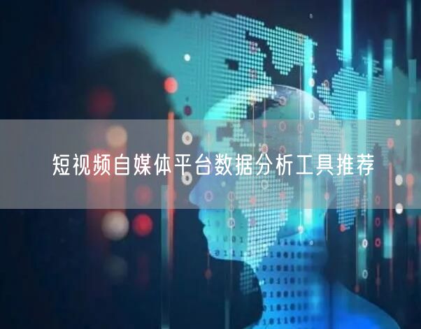 短视频自媒体平台数据分析工具推荐