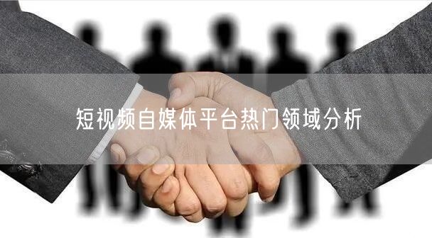 短视频自媒体平台热门领域分析