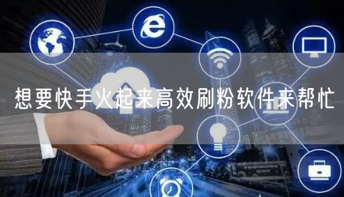 想要快手火起来高效刷粉软件来帮忙