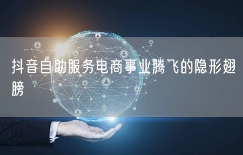 抖音自助服务电商事业腾飞的隐形翅膀